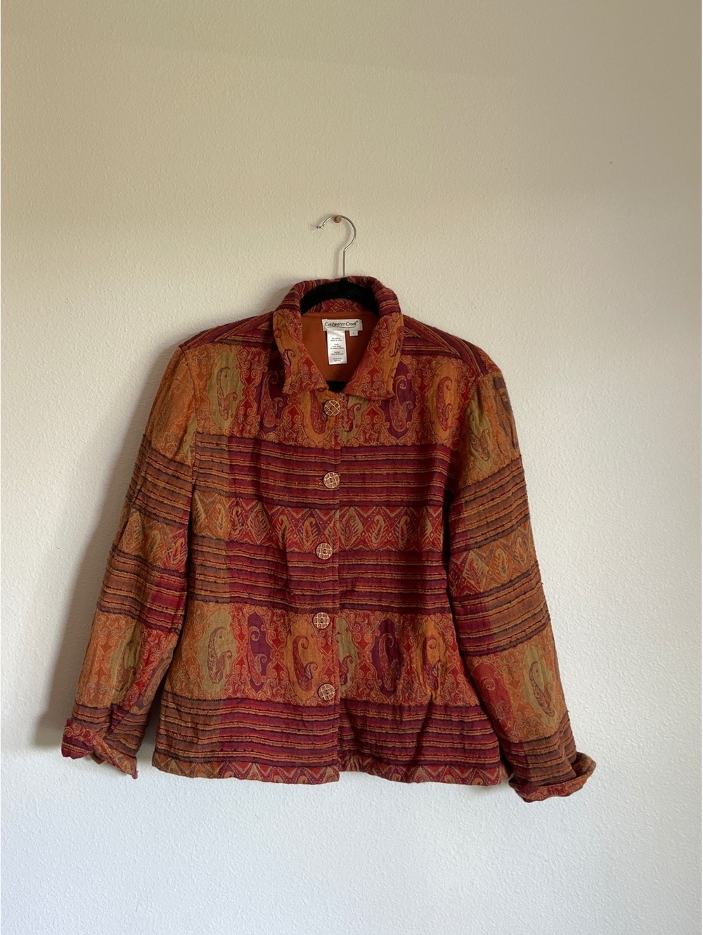 Coldwater Creek Women's Large Multicolor Wool Blend Jacket